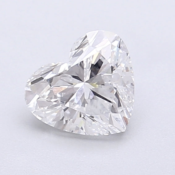 0.87 Carat Heart Shaped, Very Good Cut, D Color, VS2 Clarity, IGI Certified Lab Grown Diamond