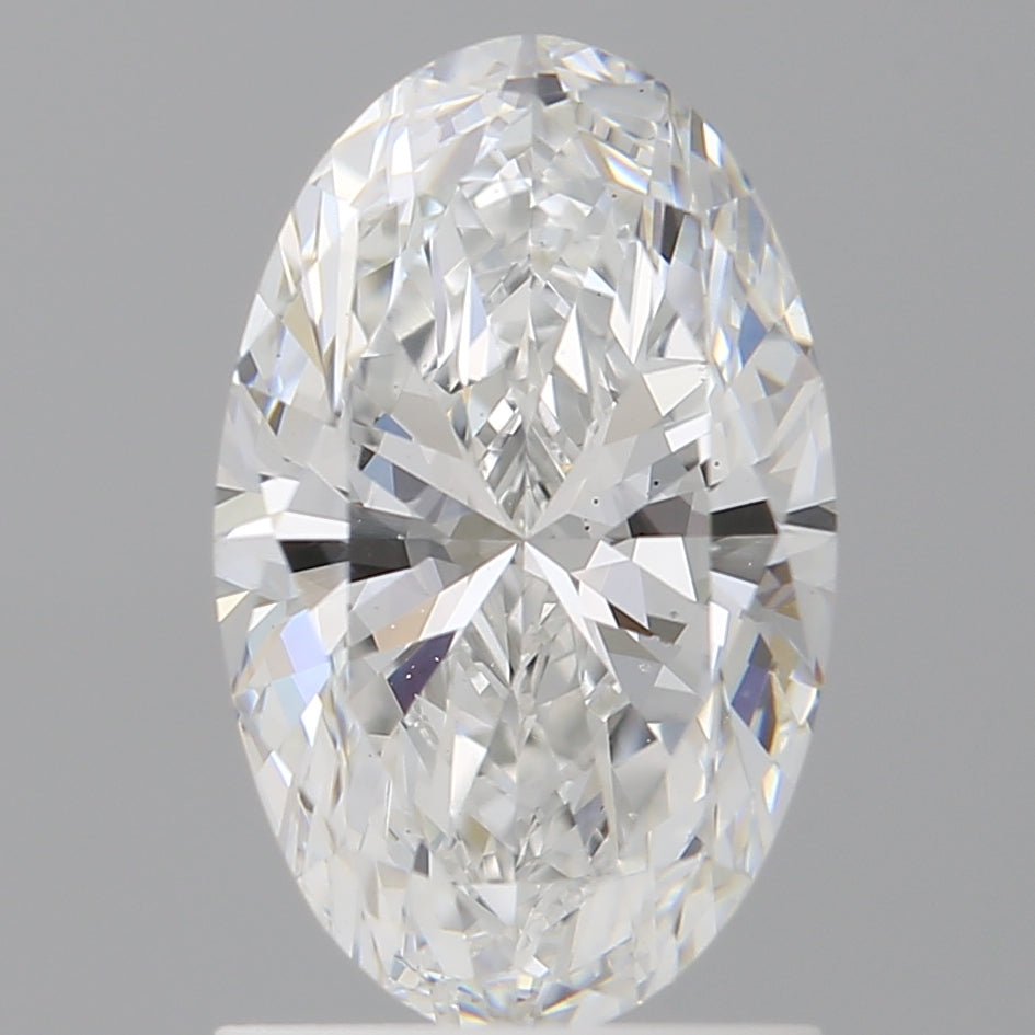 1.52 Carat Oval Shaped, Ideal Cut, E Color, VVS2 Clarity, IGI Certified Lab Grown Diamond