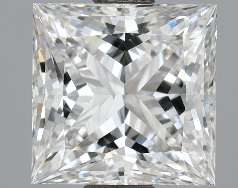 2.08 Carat Princess Shaped, Ideal Cut, D Color, VVS2 Clarity, IGI Certified Lab Grown Diamond