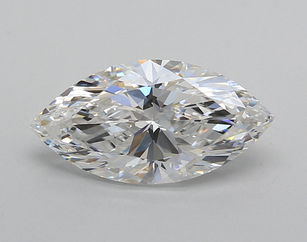 2.01 Carat Marquise Shaped, Excellent Cut, E Color, VVS2 Clarity, IGI Certified Lab Grown Diamond