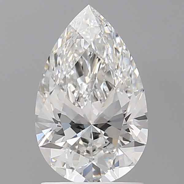 1.60 Carat Pear Shaped, Ideal Cut, E Color, VS1 Clarity, IGI Certified Lab Grown Diamond