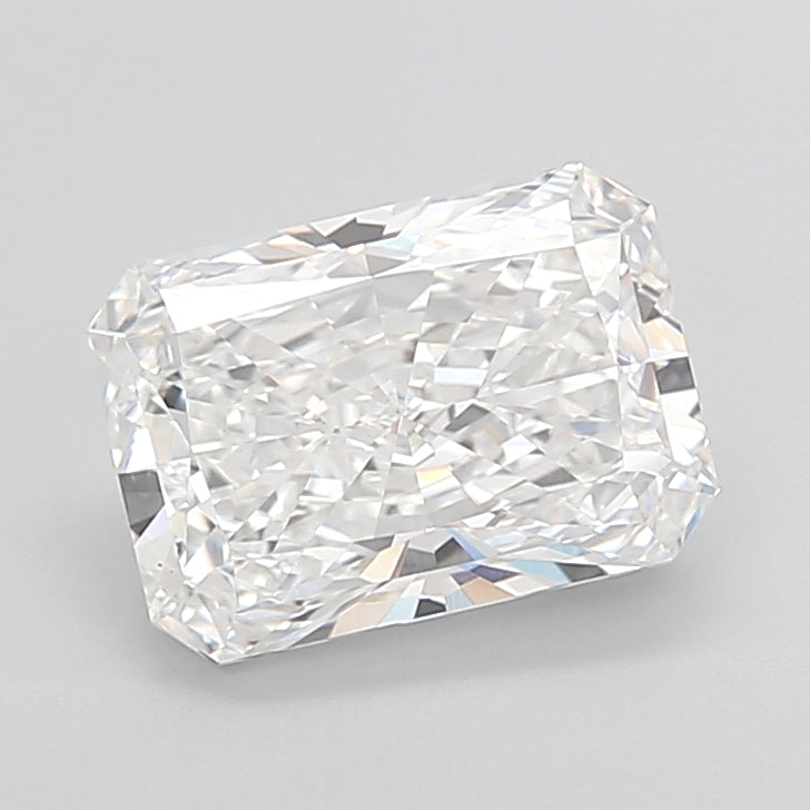 5.08 Carat Radiant Shaped, Ideal Cut, D Color, VVS2 Clarity, IGI Certified Lab Grown Diamond