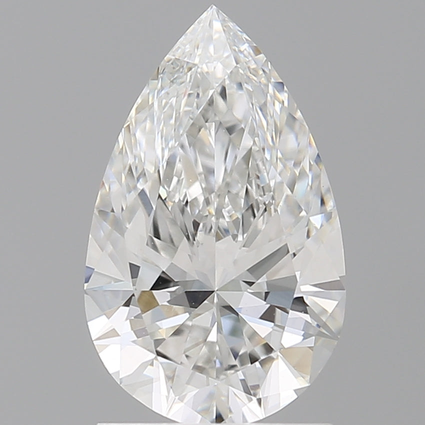 1.59 Carat Pear Shaped, Ideal Cut, E Color, VVS2 Clarity, IGI Certified Lab Grown Diamond