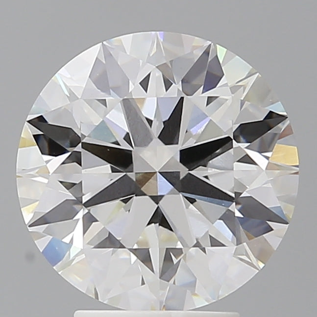 4.00 Carat Round Shaped, Ideal Cut, F Color, VVS2 Clarity, IGI Certified Lab Grown Diamond