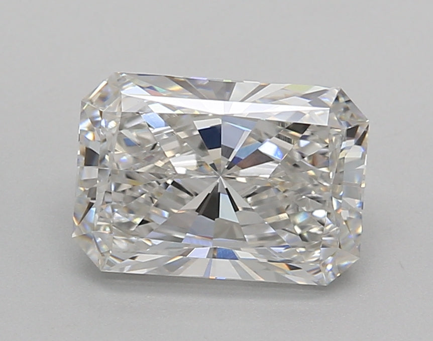 2.00 Carat Radiant Shaped, Excellent Cut, F Color, VS1 Clarity, IGI Certified Lab Grown Diamond