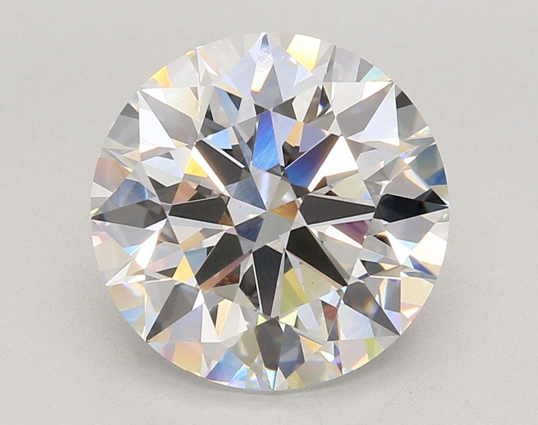 5.58 Carat Round Shaped, Ideal Cut, F Color, VS1 Clarity, IGI Certified Lab Grown Diamond