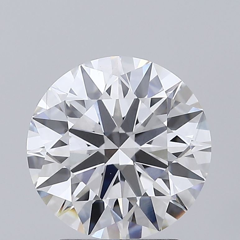 2.13 Carat Round Shaped, Ideal Cut, F Color, VVS2 Clarity, IGI Certified Lab Grown Diamond