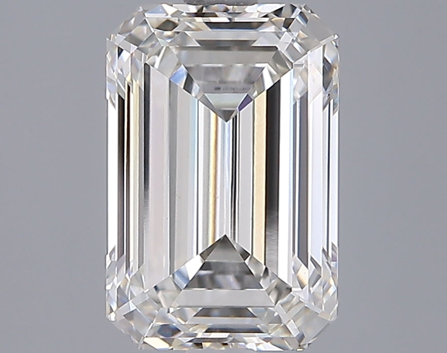 2.85 Carat Emerald Shaped, Ideal Cut, G Color, VVS2 Clarity, IGI Certified Lab Grown Diamond