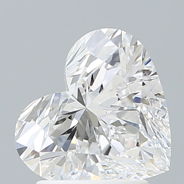 2.12 Carat Heart Shaped, Ideal Cut, D Color, VVS2 Clarity, IGI Certified Lab Grown Diamond