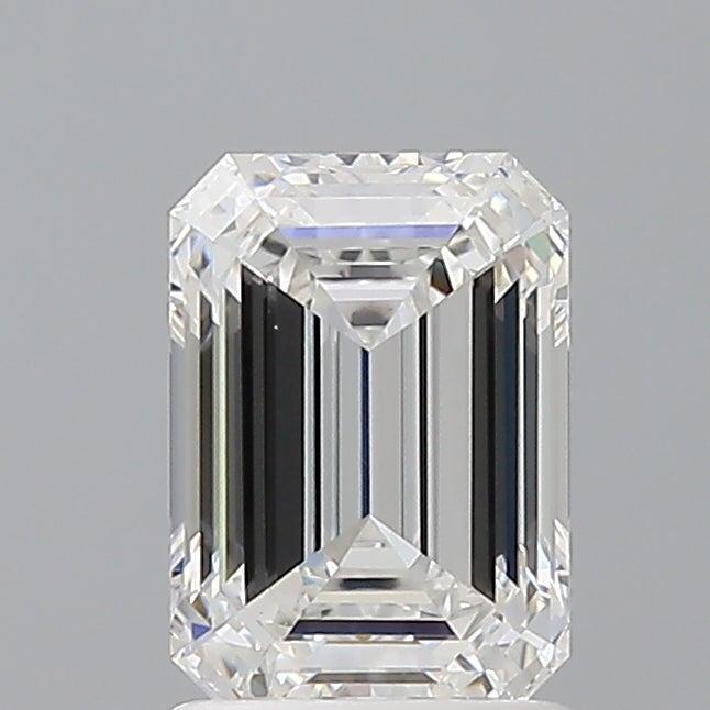 1.52 Carat Emerald Shaped, Ideal Cut, D Color, VVS2 Clarity, IGI Certified Lab Grown Diamond