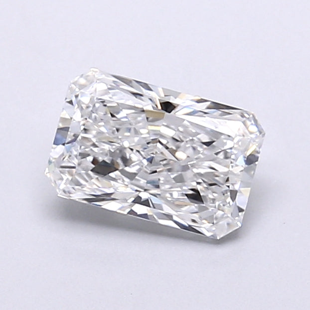 1.07 Carat Radiant Shaped, Very Good Cut, D Color, VVS2 Clarity, IGI Certified Lab Grown Diamond