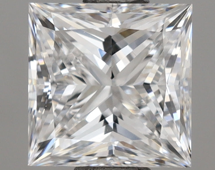 1.01 Carat Princess Shaped, Ideal Cut, D Color, VVS2 Clarity, IGI Certified Lab Grown Diamond