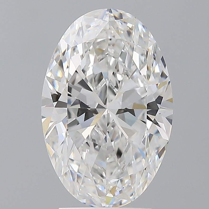 3.60 Carat Oval Shaped, Ideal Cut, E Color, VVS2 Clarity, IGI Certified Lab Grown Diamond