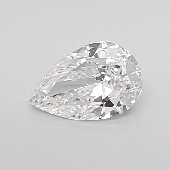 0.38 Carat Pear Shaped, Very Good Cut, D Color, VVS2 Clarity, IGI Certified Lab Grown Diamond