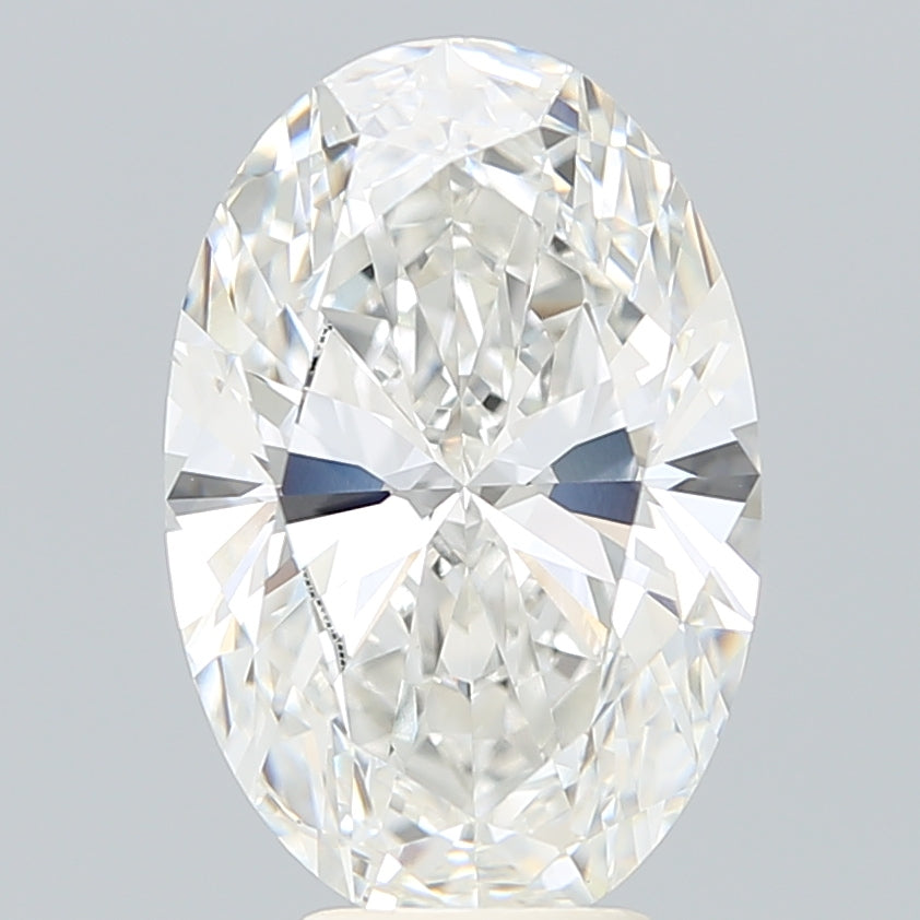 5.34 Carat Oval Shaped, Ideal Cut, F Color, VVS2 Clarity, IGI Certified Lab Grown Diamond