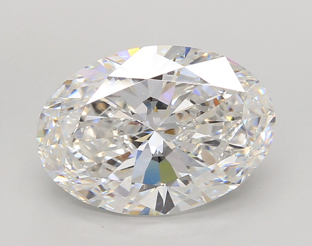 5.00 Carat Oval Shaped, Ideal Cut, E Color, VVS2 Clarity, IGI Certified Lab Grown Diamond