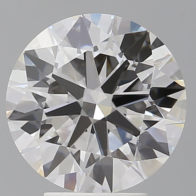 4.03 Carat Round Shaped, Ideal Cut, E Color, VVS2 Clarity, IGI Certified Lab Grown Diamond
