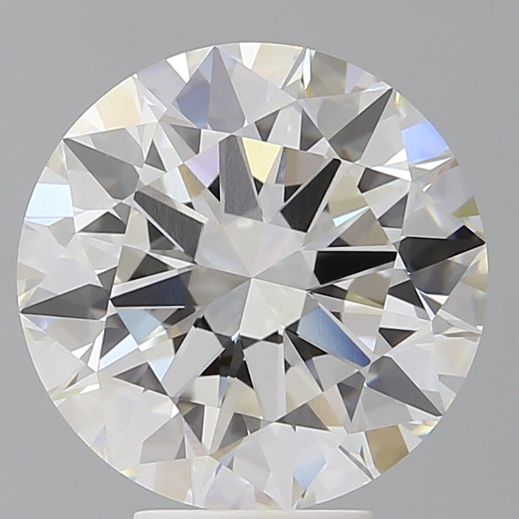 6.02 Carat Round Shaped, Excellent Cut, F Color, VVS2 Clarity, IGI Certified Lab Grown Diamond