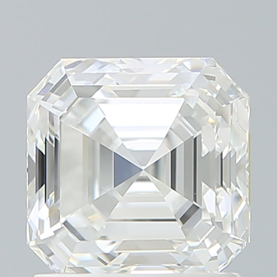 1.56 Carat Asscher Shaped, Ideal Cut, F Color, IF Clarity, IGI Certified Lab Grown Diamond