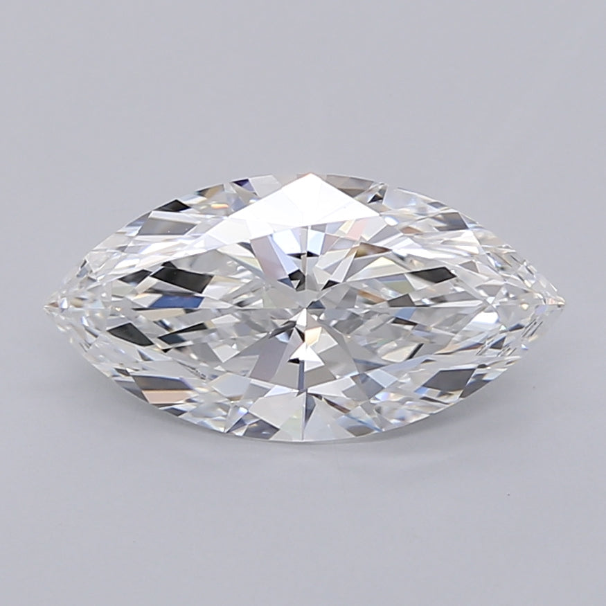 2.04 Carat Marquise Shaped, Ideal Cut, D Color, VVS1 Clarity, IGI Certified Lab Grown Diamond