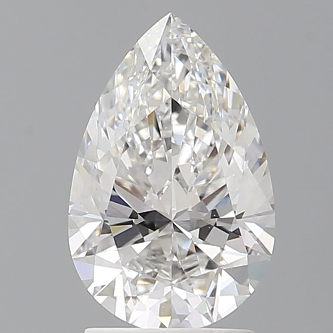 2.10 Carat Pear Shaped, Ideal Cut, E Color, VVS2 Clarity, IGI Certified Lab Grown Diamond