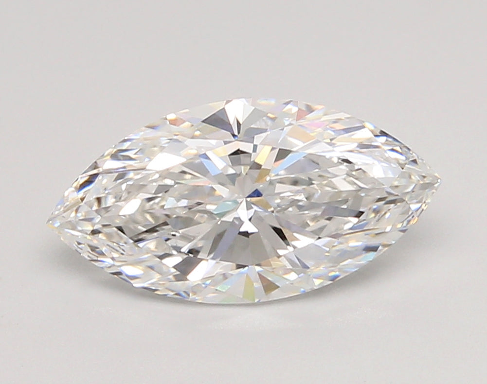 2.51 Carat Marquise Shaped, Ideal Cut, F Color, VVS2 Clarity, IGI Certified Lab Grown Diamond