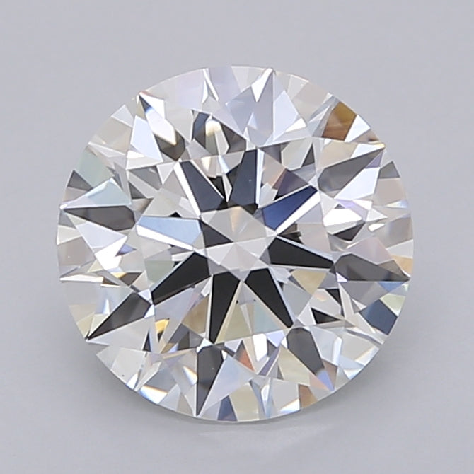 2.54 Carat Round Shaped, Ideal Cut, E Color, VVS2 Clarity, IGI Certified Lab Grown Diamond