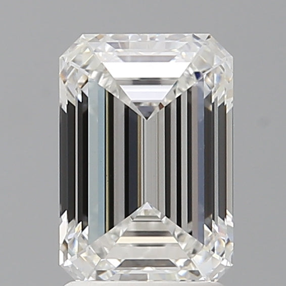2.10 Carat Emerald Shaped, Ideal Cut, E Color, VVS2 Clarity, IGI Certified Lab Grown Diamond