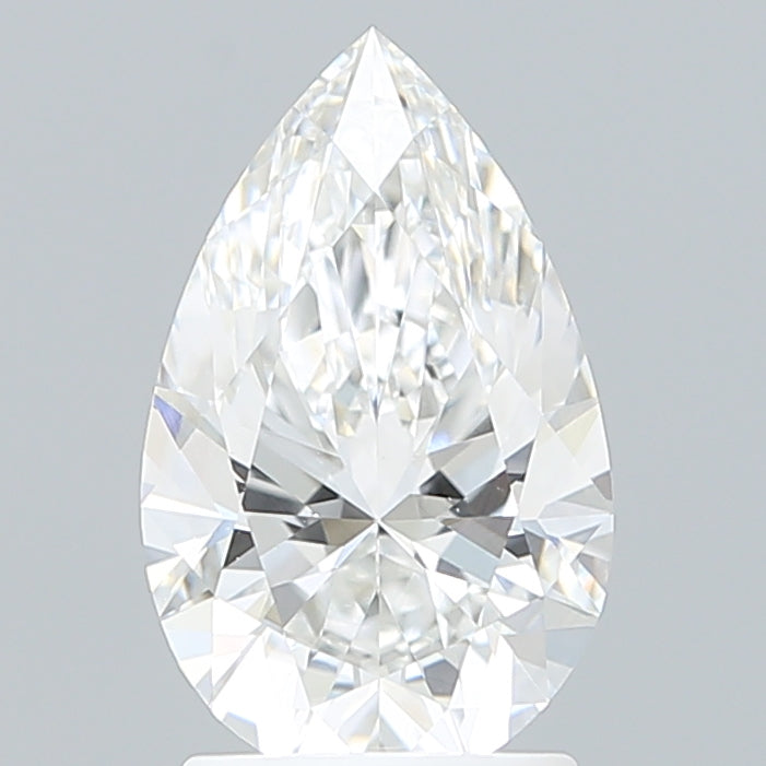 2.11 Carat Pear Shaped, Excellent Cut, E Color, VVS2 Clarity, IGI Certified Lab Grown Diamond