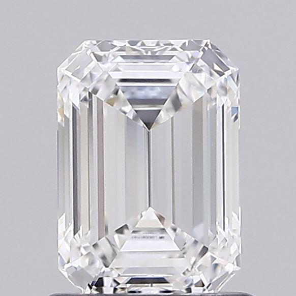1.07 Carat Emerald Shaped, Ideal Cut, E Color, VVS1 Clarity, IGI Certified Lab Grown Diamond