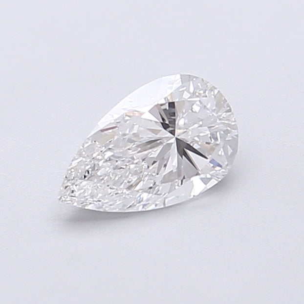 0.52 Carat Pear Shaped, Very Good Cut, D Color, VVS2 Clarity, IGI Certified Lab Grown Diamond
