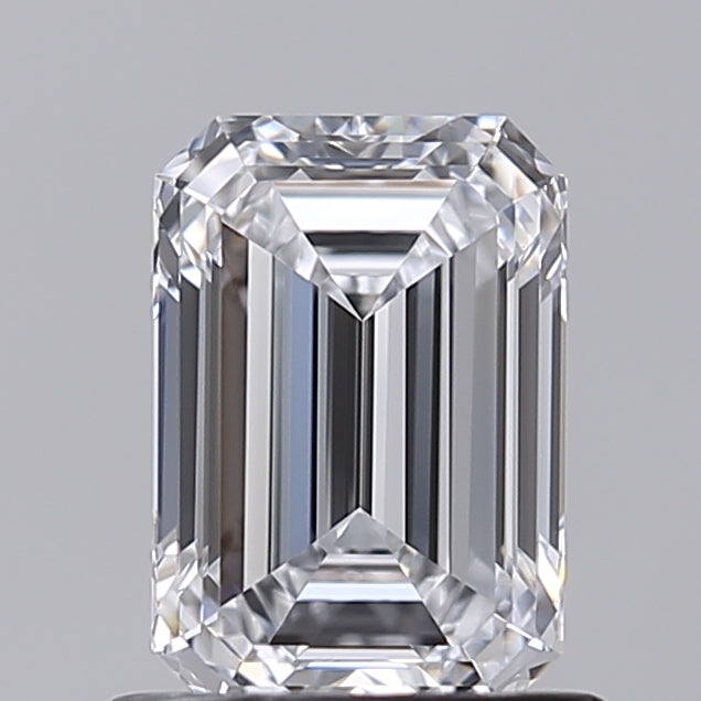 1.00 Carat Emerald Shaped, Very Good Cut, D Color, VVS2 Clarity, IGI Certified Lab Grown Diamond