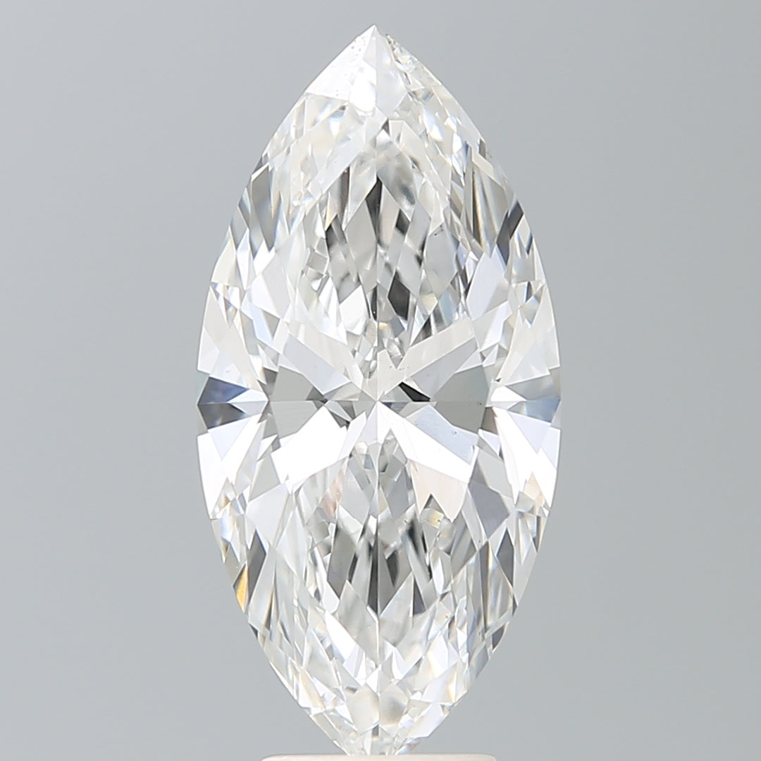 5.51 Carat Marquise Shaped, Ideal Cut, F Color, VS1 Clarity, IGI Certified Lab Grown Diamond