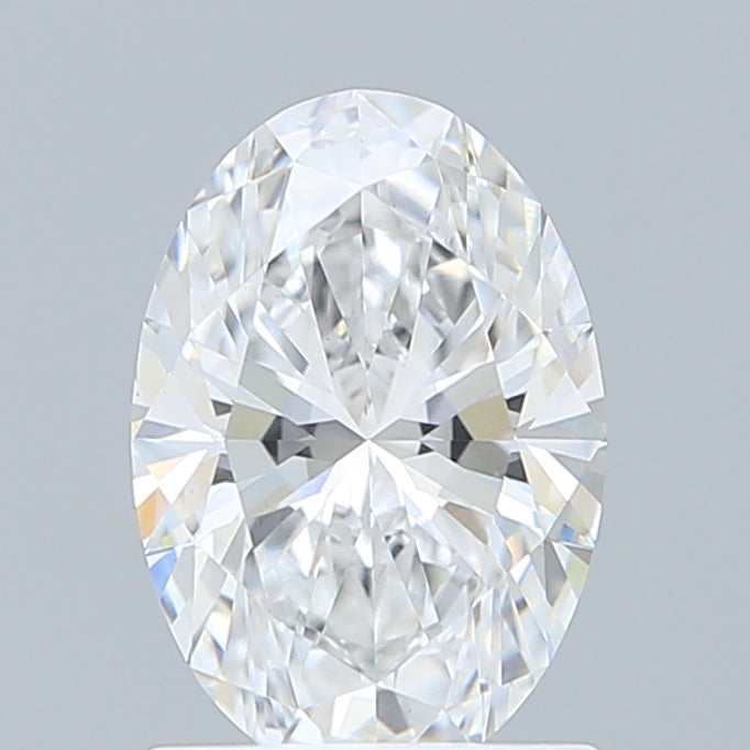 1.29 Carat Oval Shaped, Ideal Cut, D Color, VS1 Clarity, IGI Certified Lab Grown Diamond