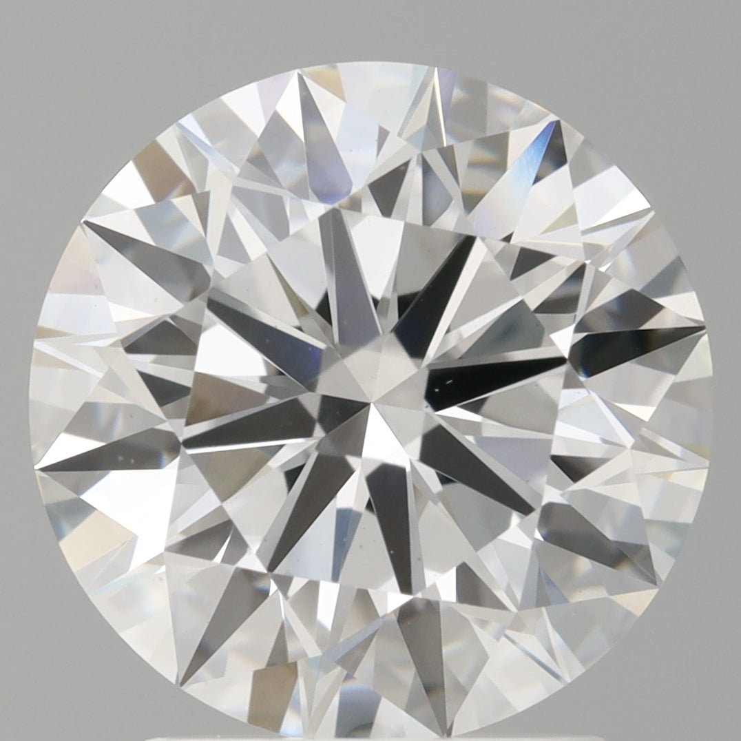 2.52 Carat Round Shaped, Ideal Cut, E Color, VVS2 Clarity, IGI Certified Lab Grown Diamond