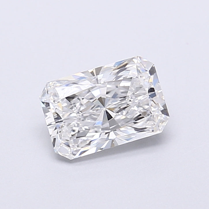 1.13 Carat Radiant Shaped, Very Good Cut, D Color, VVS2 Clarity, IGI Certified Lab Grown Diamond