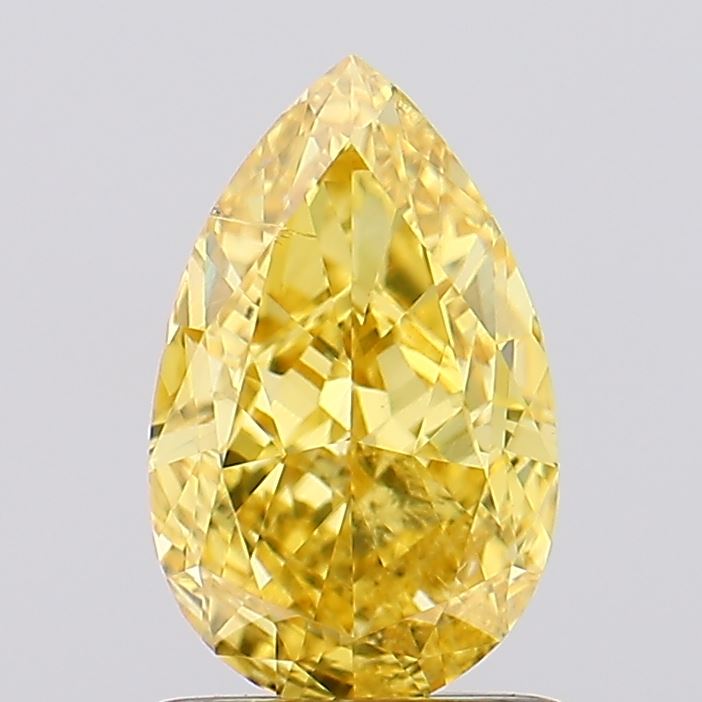 1.36 Carat Pear Shaped, Excellent Cut, SI1 Clarity, IGI Certified Lab Grown Diamond