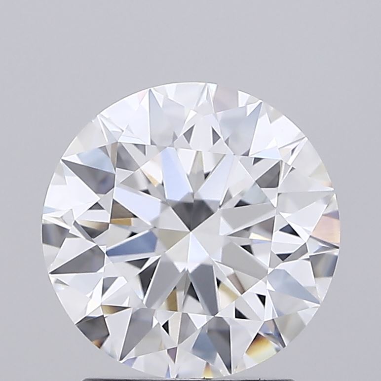 2.10 Carat Round Shaped, Ideal Cut, E Color, VVS2 Clarity, IGI Certified Lab Grown Diamond