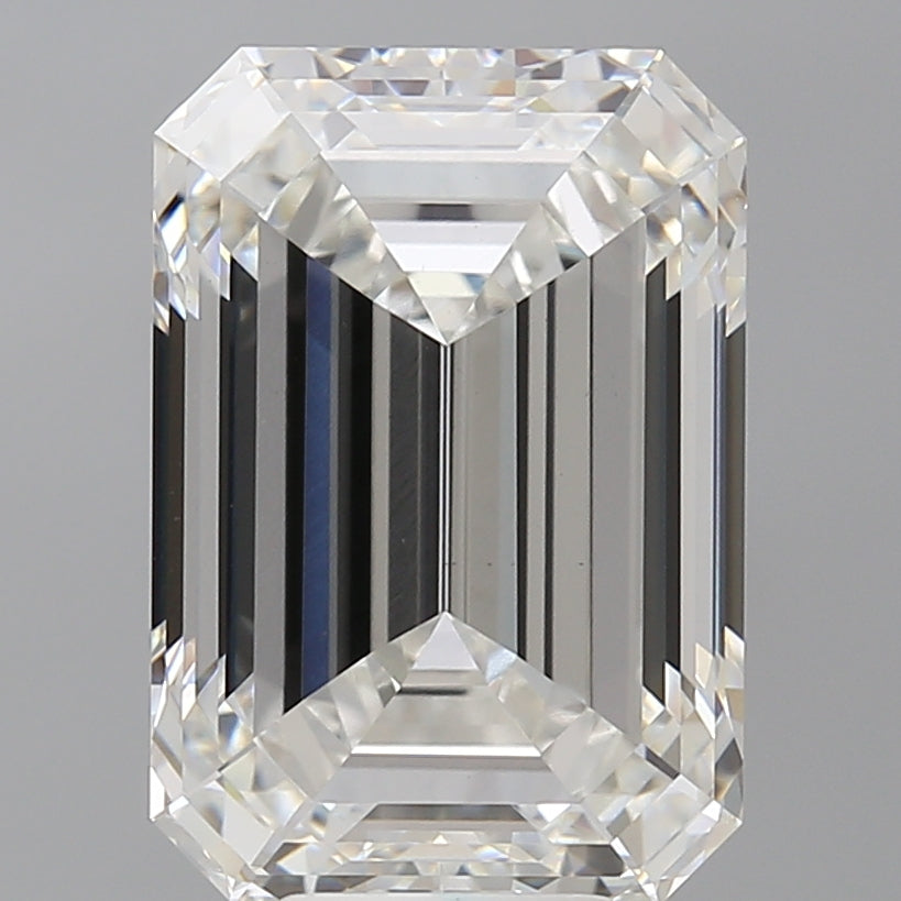 8.09 Carat Emerald Shaped, Ideal Cut, F Color, VS1 Clarity, IGI Certified Lab Grown Diamond