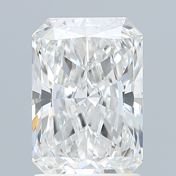 1.85 Carat Radiant Shaped, Ideal Cut, E Color, VS1 Clarity, IGI Certified Lab Grown Diamond