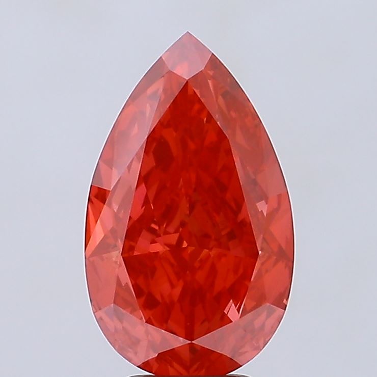5.02 Carat Pear Shaped, Excellent Cut, VVS2 Clarity, IGI Certified Lab Grown Diamond