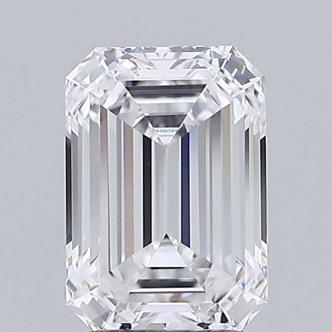 2.41 Carat Emerald Shaped, Ideal Cut, E Color, VVS2 Clarity, IGI Certified Lab Grown Diamond