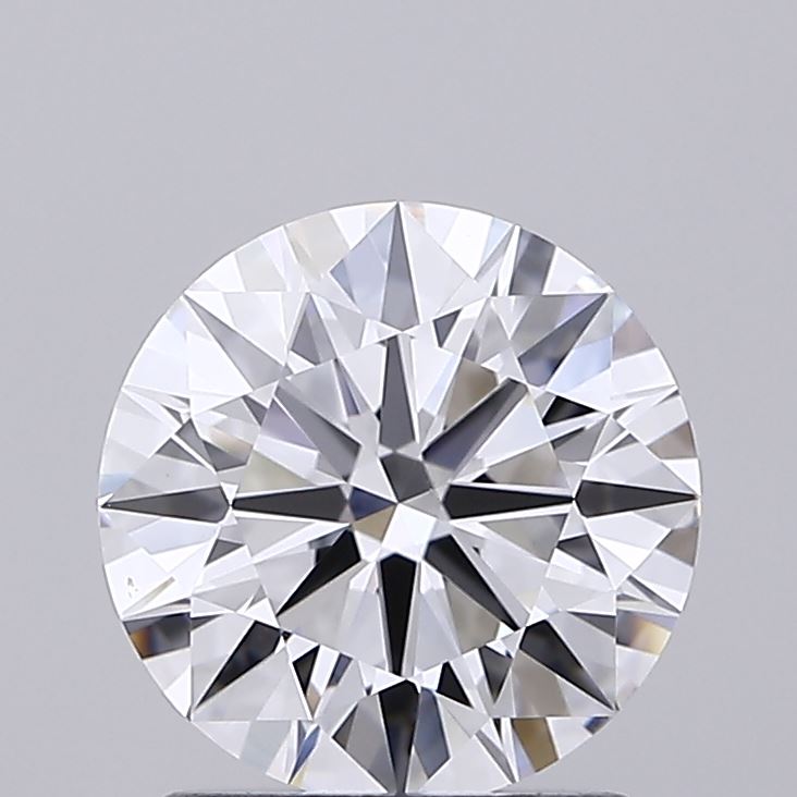 1.54 Carat Round Shaped, Ideal Cut, D Color, VS1 Clarity, IGI Certified Lab Grown Diamond