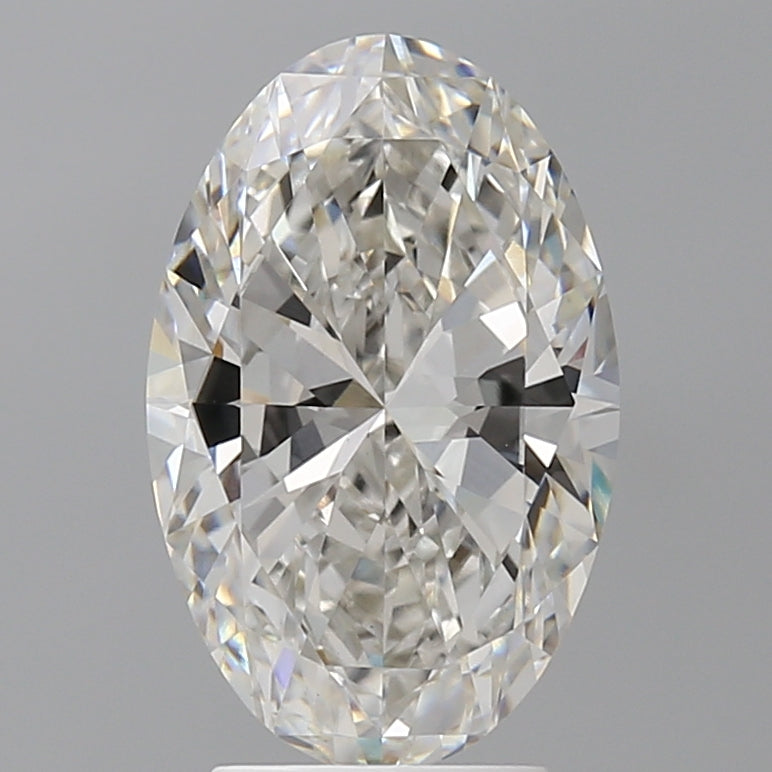 3.53 Carat Oval Shaped, Ideal Cut, F Color, VVS2 Clarity, IGI Certified Lab Grown Diamond