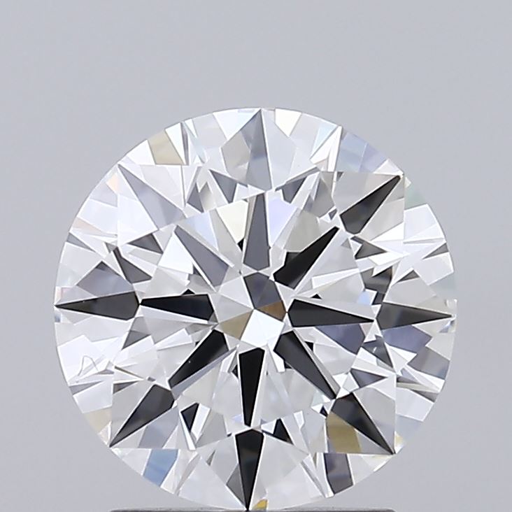 2.09 Carat Round Shaped, Ideal Cut, E Color, VVS2 Clarity, IGI Certified Lab Grown Diamond