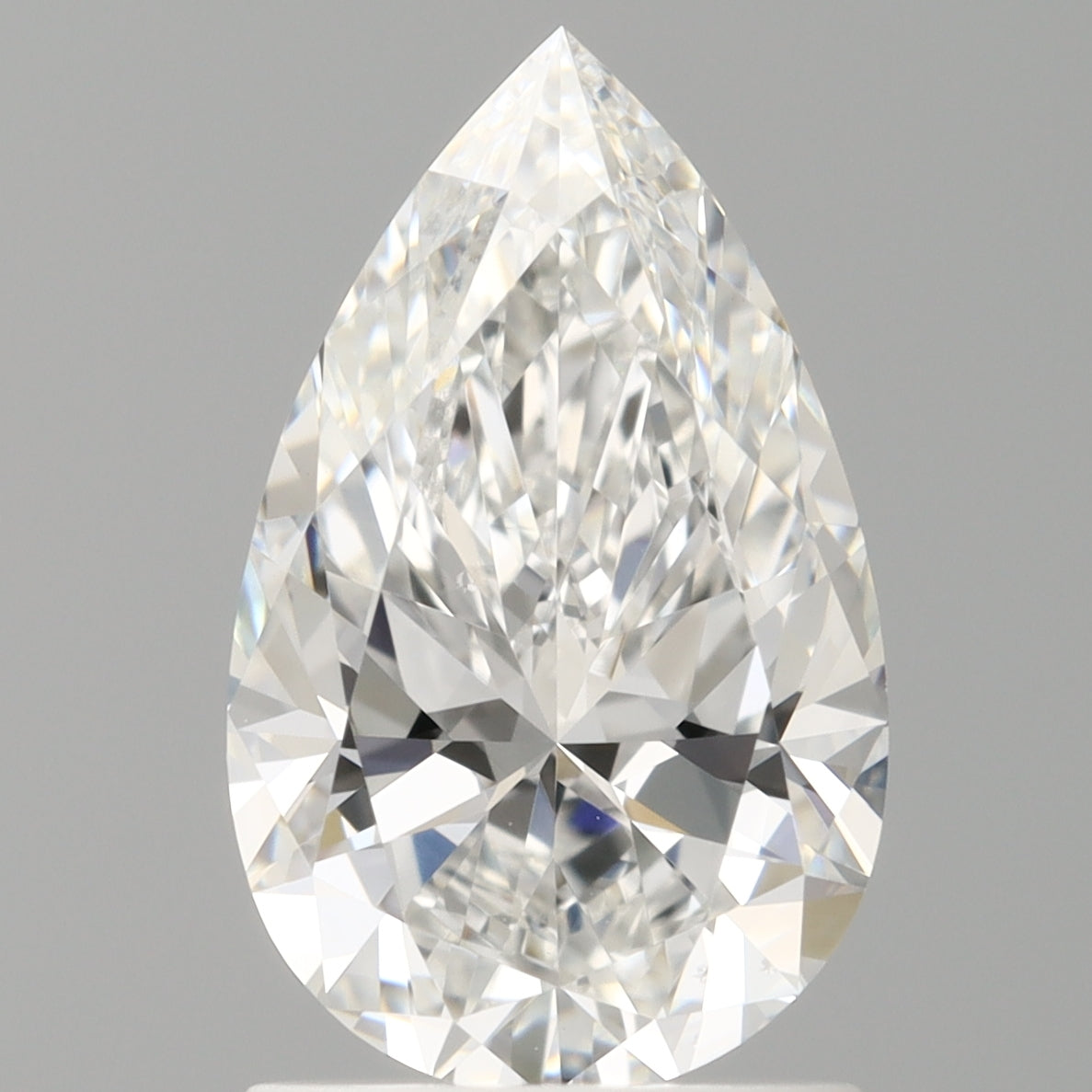 1.50 Carat Pear Shaped, Ideal Cut, E Color, VS1 Clarity, IGI Certified Lab Grown Diamond