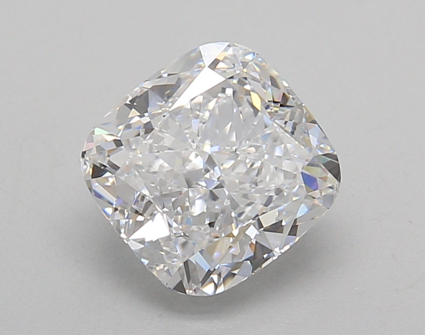 2.01 Carat Cushion Shaped, Excellent Cut, D Color, IF Clarity, IGI Certified Lab Grown Diamond