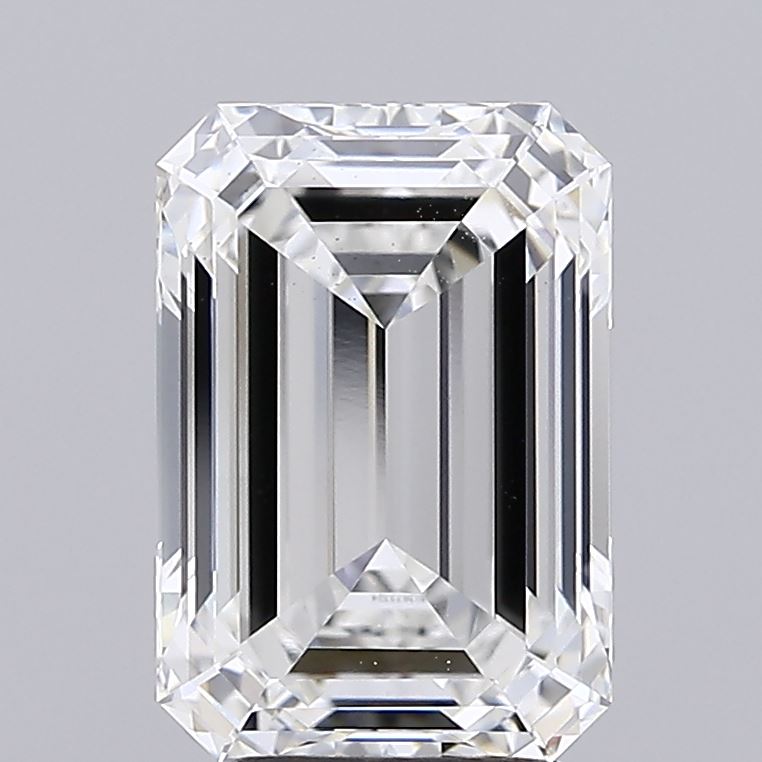 4.01 Carat Emerald Shaped, Ideal Cut, F Color, VS1 Clarity, IGI Certified Lab Grown Diamond