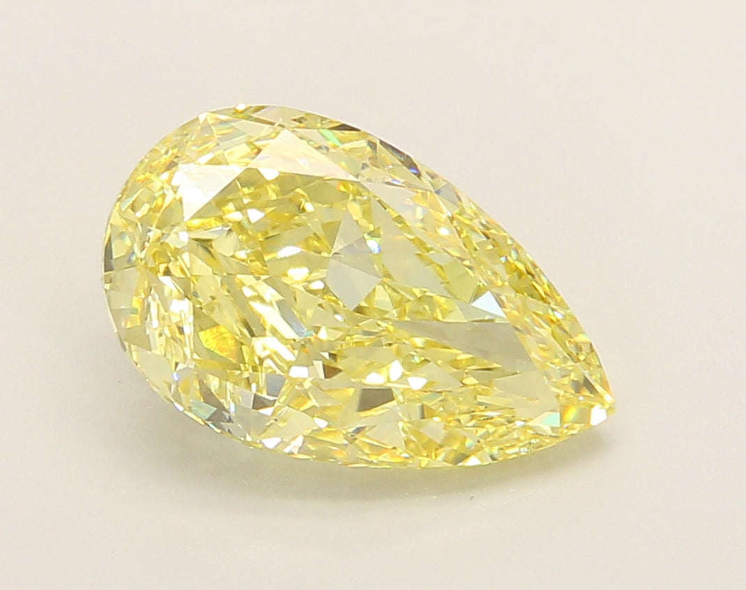4.00 Carat Pear Shaped, Ideal Cut, VVS2 Clarity, IGI Certified Lab Grown Diamond
