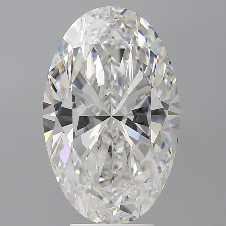 5.55 Carat Oval Shaped, Ideal Cut, F Color, VVS2 Clarity, IGI Certified Lab Grown Diamond